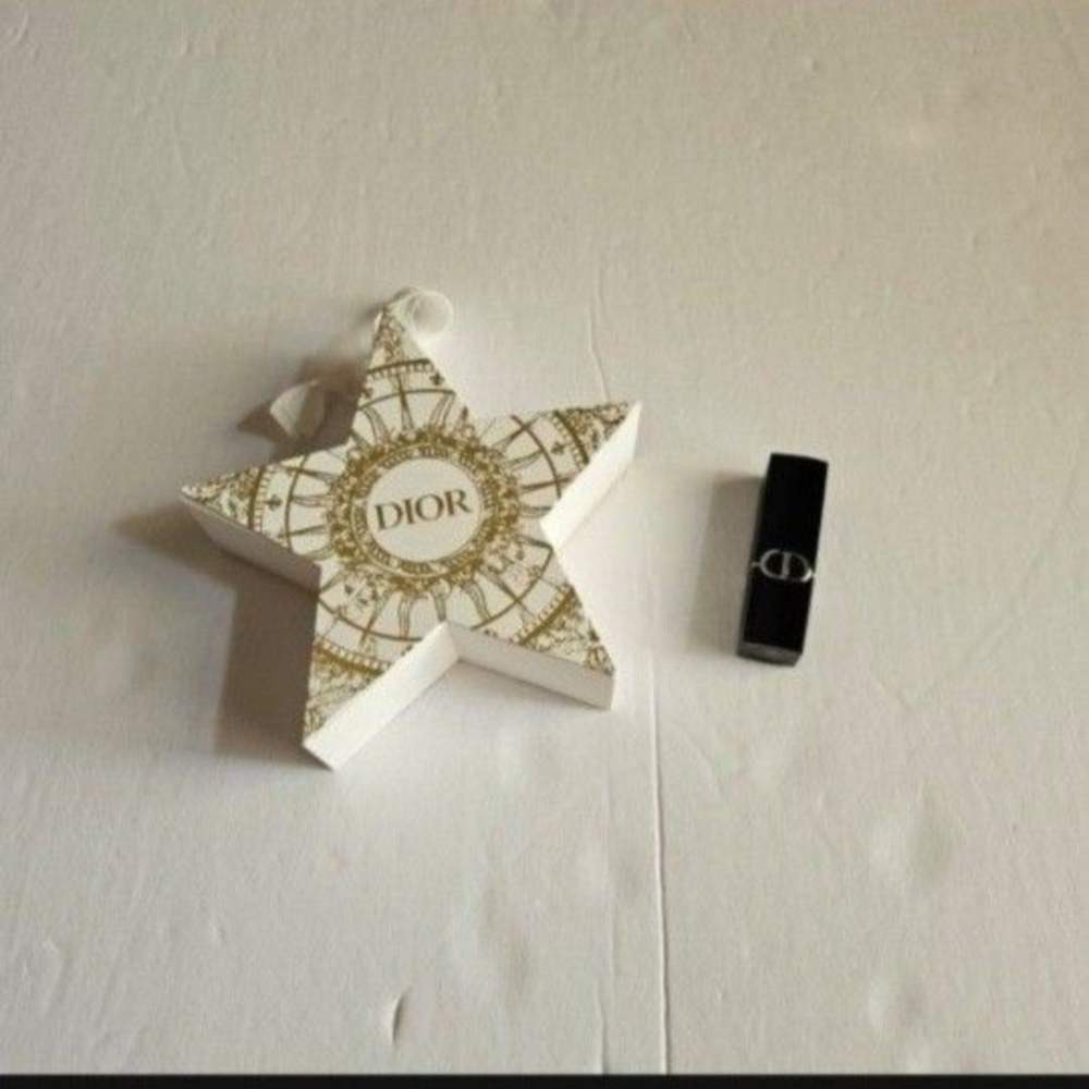Dior Star Ornament with Red Rouge Lipstick